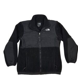 The North Face Fleece Jacket Full Zip Black Girls Size XL